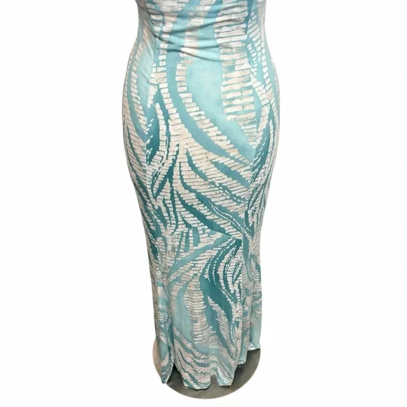 ❌SOLD❌TOMMY BAHAMA Ogee Stones V-Neck Cap Sleeves Maxi Dress, XS - Picture 9 of 13